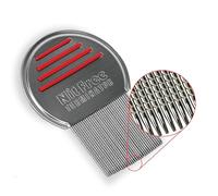 Nit Free Terminator Peine profesional de acero inoxidable para un tratamiento eficaz de piojos (los colores pueden variar) (paquete de 3)