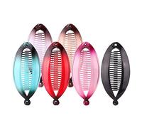 NITAIUN 6 pinzas de plátano pinzas de pez, pinzas para el pelo de 14 cm para mujer, pinzas de pelo de plátano, peine pequeño, peine de plátano, accesorios para el cabello para mujeres (6 piezas)