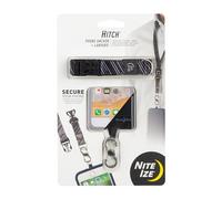 Nite Ize Anclaje y cordón de Enganche para teléfono, Seguro para teléfono Celular, Ancla y cordón de liberación rápida para protección contra caídas y Comodidad, Color Negro