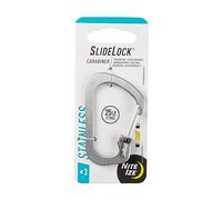 Nite IZE Carabiner SlideLock mosquetón, Plata, 3