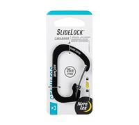 Nite Ize CSL3-01-R6 Cierre Deslizante, Negro, 3