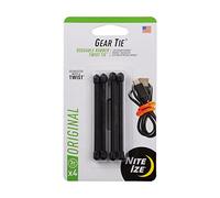 Nite IZE GT3-4PK-01, Brida Reutilizable, Negro