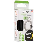 Nite Ize Gtpp6-01-6r8 Corbata de Equipo, Unisex, Negro, 6 Pulgadas