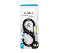 Nite Ize LSB3-01-R6 S-Biner SlideLock - Mosquetón de doble bloqueo, tamaño #3, acero inoxidable