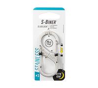 Nite Ize LSB3-11-R6 S-Biner - Cerradura deslizante de acero inoxidable, tamaño 3
