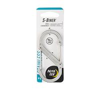 Nite Ize S - Biner Size 4 Durable - Cadena de mosquetón, Color Gris