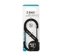 Nite Ize Sbiner Metal #4 Mosquetón, Hombres, Negro