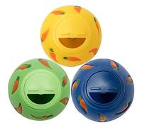 Niteangel Bola de Tratar, Snack-Bola para Animales Pequeños (Small, Amarillo, Azul y)