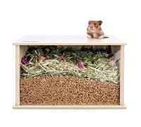 Niteangel Caja de excavación visible para hámsteres sirios Roborovski Campbell, hámsteres, jerbos, ratones, limmings, degus u otras mascotas de tamaño pequeño (Burlywood)