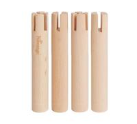 Niteangel Juego de zancos de haya altos 5.9 pulgadas para elevar y ajustar laberintos de varias cámaras o plataforma de rueda de hamster (juego de 4 zancos)