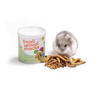 Niteangel Juguete de bocadillos y golosinas para hámster, pequeño animal natural, para enanos, sirios, jerbos, ratones, degus u otras mascotas (gusanos liofilizados, 0.7 onzas (20 g)