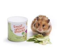 Niteangel Juguete de bocadillos y golosinas para hámster, pequeño animal natural para enanos sirios robo, jerbos, ratones, limones, degus u otras mascotas de tamaño pequeño (calabacín liofilizado)