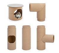 Niteangel Túnel para hámster creativo y composible: DIY y construye un diseño de tubos único como escondite para pequeños animales como hámsteres, ratones, jerbos (todo el juego de túneles - crudo)