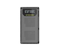 Nitecore Cargador de batería USB de Doble Ranura UGP5 con Pantalla LCD para GoPro Hero 5