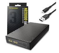 Nitecore Cargador portátil NB20000 Gen 3, batería externa de carga rápida de 20,000 mAh, compatible con USB-C y USB-A, batería ligera para teléfonos, linternas, camping, viajes, paquete LifeMods COB