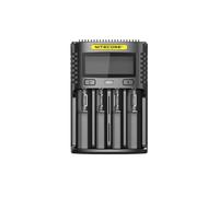 Nitecore - Cargador Universal UMS4, 3000 mAh, USB, Unisex, Negro, L: 159 x Ancho: 107 x Alto: 41