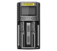 Nitecore UM2 - Cargador Universal (1500 mA, USB, para Adultos, 152 x 73 x 40 cm), Color Negro