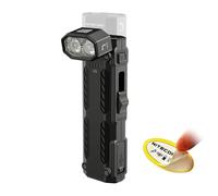 Nitecore EDC09 - Linterna EDC de 1600 lúmenes, cabezal giratorio de 102°, 3 temperaturas de color, recargable por USB-C, cola magnética, cuerpo de acero inoxidable, resistente al agua