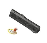 Nitecore EDC17 - Linterna EDC de 1500 lúmenes, 3 en 1 con luz blanca, luz negra UV y haz verde, acero inoxidable plano delgado, recargable por USB-C, impermeable para exteriores o trabajo