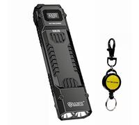 Nitecore Linterna EDC EDC29 de 6500 lúmenes ultra delgada de alto rendimiento con llavero retráctil