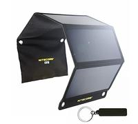 NITECORE FSP30 - Cargador solar plegable de 30 W, PD 18 W, carga rápida portátil, 3 puertos USB, 4 paneles para acampar al aire libre, senderismo, compatible con teléfono tableta
