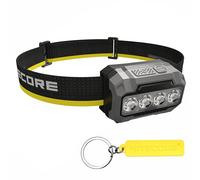 Nitecore HA23 UHE Linterna Frontal MCT para Exteriores 600 Lúmenes Múltiples Temperaturas de Color Ligera AAA Headlight Tag (Negro)