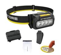 Nitecore HA27 UHE - Linterna frontal de 800 lúmenes de alto CRI con 3 temperaturas de color, recargable USB-C y compatible con AAA, ligera e impermeable para camping, senderismo y correr