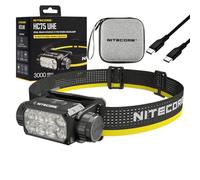 Nitecore HC75 UHE Linterna frontal HC75 UHE recargable E-Focus foco foco faro 192 m haz -3000 lúmenes (actualización de HC68) con batería y cable de carga USB-C Eco Sensa