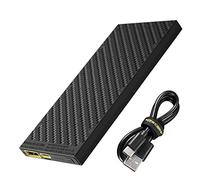 Nitecore LifeMods NB10000 GEN II - Batería externa ultradelgada de carga rápida de 10000 mAh con salidas dobles USB y USB-C y cables para teléfonos, linternas y faros delanteros