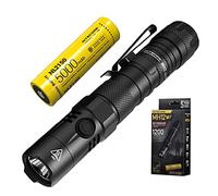 Nitecore MH12 V2 - Linterna táctica (1200 lúmenes, recargable, IP68, impermeable, batería recargable y cable USB C incluido), color negro
