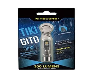 Nitecore Mixto Tikigitdb - Linterna fosforescente, Azul, GL: 55 mm - Diámetro 14,7 mm EU