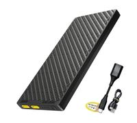 Nitecore NB10000 Gen III (Gen 3) Banco de energía ultrafino, 10000 mAh QC de carga rápida puertos USB-C duales para teléfonos, linternas y faros, con adaptador USB-A, adhesivo de cable de carga