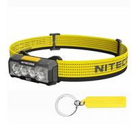 Nitecore NU27 600 Lumen Linterna frontal de exterior recargable USB-C ultra ligera Varias temperaturas de color, Negro