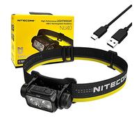 Nitecore NU40 - Linterna frontal recargable USB-C de alto rendimiento, 1000 lúmenes con cable de carga Eco-Sensa USB-C
