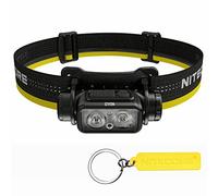 Nitecore NU43 - Linterna frontal ligera de 1400 lúmenes, batería de 3400 mAh, USB-C, recargable (NU43-NCS-525)