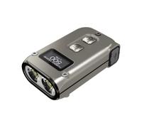 Nitecore TINI 2 Titanium - Linterna LED recargable por USB C, 500 lúmenes en 5 niveles, hasta 600 h de duración