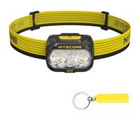 Nitecore UT27 MCT Pro - Linterna frontal ligera con alta IRC de tres temperaturas de color con 2 pilas HLB1500, etiqueta (negro)