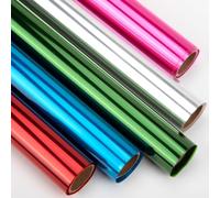 Nitelemn Rollo de papel de celofán transparente de 5 colores para cestas de regalo, envoltura de golosinas, decoración de proyectos de manualidades (17 pulgadas x 10 pies x 5 rollos) (Multicolor-01)