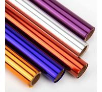 Nitelemn Rollo de papel de celofán transparente de 5 colores para cestas de regalo, envoltura de golosinas, decoración de proyectos de manualidades (17 pulgadas x 10 pies x 5 rollos) (Multicolor-02)