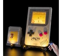 Nitemode Kit de luces compatible con juego de construcción Lego 72046 Game Boy, diseño de interruptor de encendido/apagado mejorado, incluye accesorios de iluminación sincronizados con música de juego