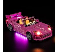 Nitemode Kit de luces compatible con Lego 77241 Speed Champions 2 Fast 2 Furious Honda S2000, accesorios de iluminación ajustable de brillo mejorado (sin modelo)