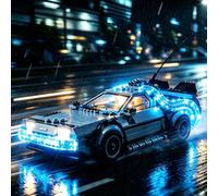 Nitemode Kit de luces compatible con Lego Speed Champions Time Machine from Back to The Future Car 77256, juego de construcción, accesorios de iluminación de diseño mejorado (no incluido juego 77256)