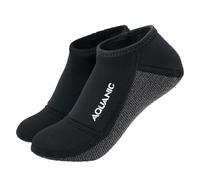 nitescuba Calcetines de buceo de neopreno de 3 mm, a prueba de arena, antideslizantes, para buceo, esnórquel, surf, kayak, playa, voleibol, Kevlar bajo negro, Large