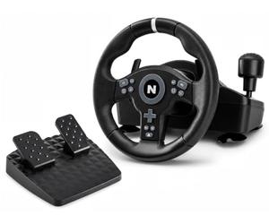 NITHO Drive Pro V200 - Volante de Carreras con Pedales - para PS4/PC/Xbox | Giro de 270°, Vibración, Plug & Play, Volante Sim Racing para PC, PS4, Xbox One, Xbox Series X|S, Switch y Switch 2