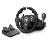 NiTHO Drive Pro V200 Volante de Carreras con Pedales y Cambio Integrado, 270° Volante Gaming Compatible con PC, PS4, Switch 2, Switch, Xbox Series X|S y Xbox One, Simulador de Conducción con Vibración