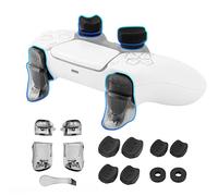 NiTHO FPS Precision Kit para Mando PS5, Incluye Anillos de Precisión, Extensiones para Gatillos y Botones, 3 Tamaños de Empuñaduras para Pulgar, Mejora el Precisión Compatible con PS5
