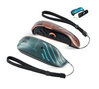 NiTHO Grip Ratón Compatible con Mandos Switch 2, Empuñadura Ergonómica para Modo Ratón y Juegos FPS con Correa de Muñeca, Accesorio Gaming para Switch 2 (Set de 2, Azul y Naranja)