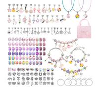 NITNOEI 161 piezas kit de joyería para niños, pulseras de bricolaje, joyas para niños DIY, regalos para 6-13 años para cumpleaños, Pascua, Navidad, regalo para niñas