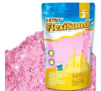 NiToy 1kg/2.2lbs de arena de juego, nunca se seca - Divertido para niños de 3 años en adelante, recarga a granel para juguetes de caja de arena sensorial, ideal para dar forma, apretar y moldear (Rosa