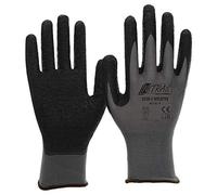 Nitras 3520 Nylotex Nylon Latex Work Glove, gris / negro, tamaño 10 / XXL, pares, paquete de 12